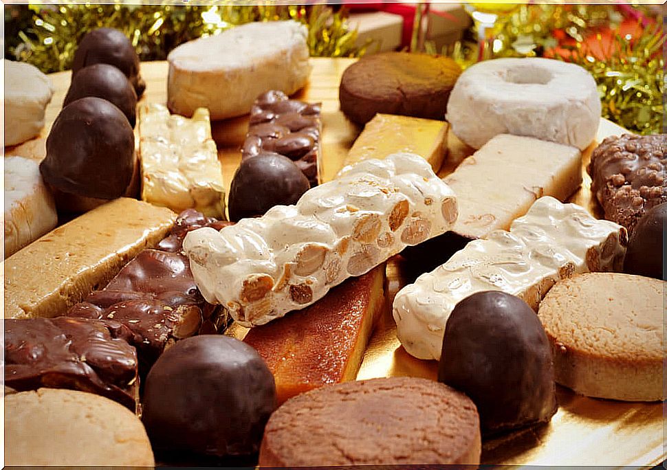 Nougat and polvorones, the quintessential Christmas sweets in Spain.