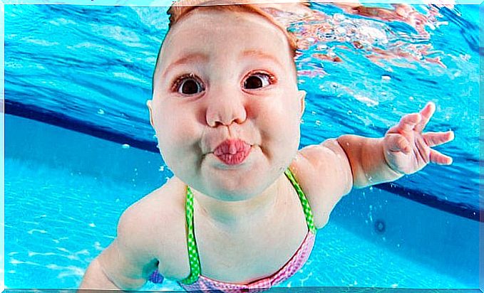 Since they are babies it is possible to teach children to swim.